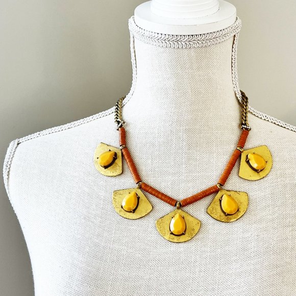 J. Crew Jewelry - J. Crew Fan Beaded Statement Necklace